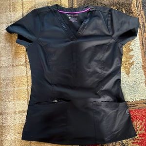 4 XS Scrub Tops Purple Label Yoga by Healing Hands
